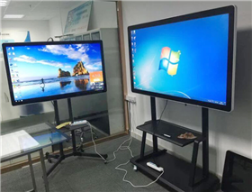 觸摸一體機(jī)帶移動支架